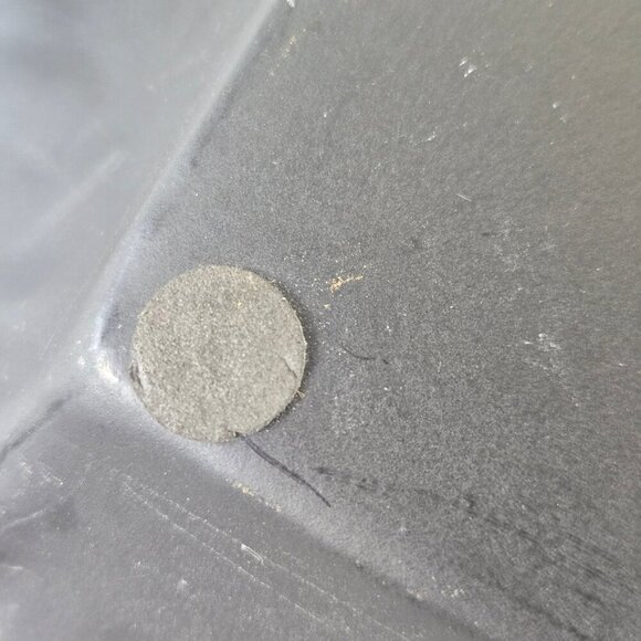 Southern Living at Home Black Metal Rectangular Tray Gold Stamped Top Scalloped - Picture 12 of 14